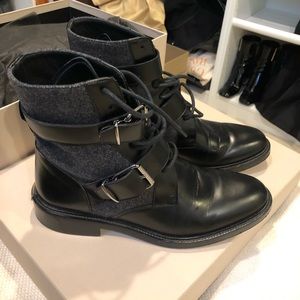 Authentic Burberry Ankle Strap Boots